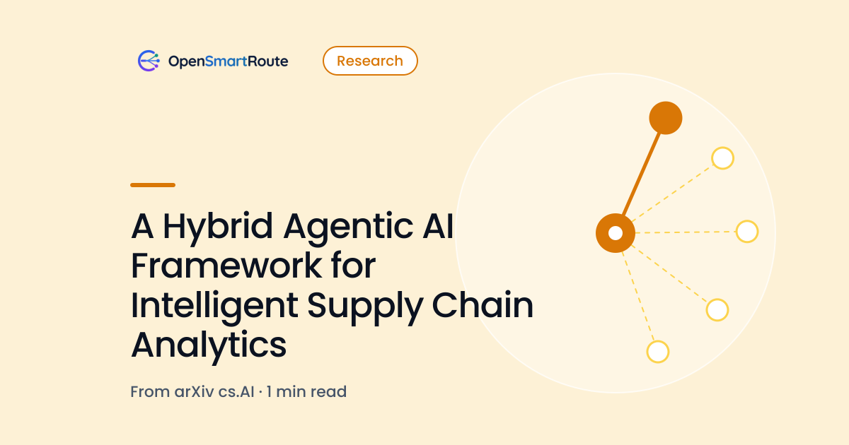 A Hybrid Agentic AI Framework for Intelligent Supply Chain Analytics