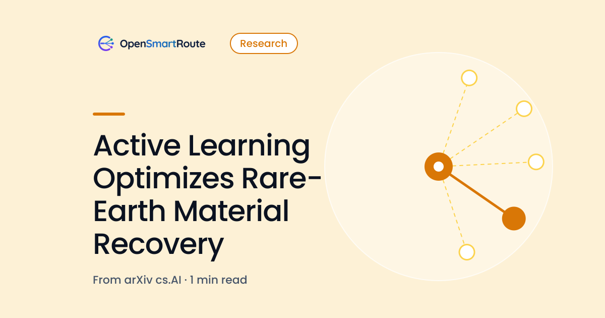 Active Learning Optimizes Rare-Earth Material Recovery