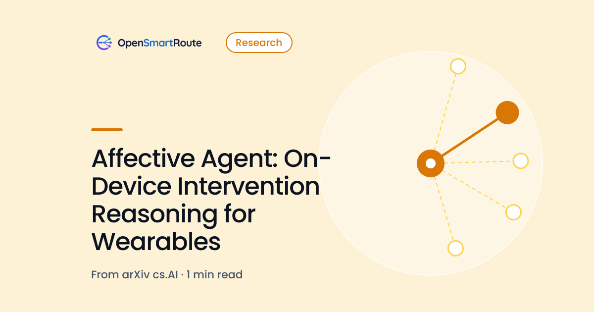 Affective Agent: On-Device Intervention Reasoning for Wearables