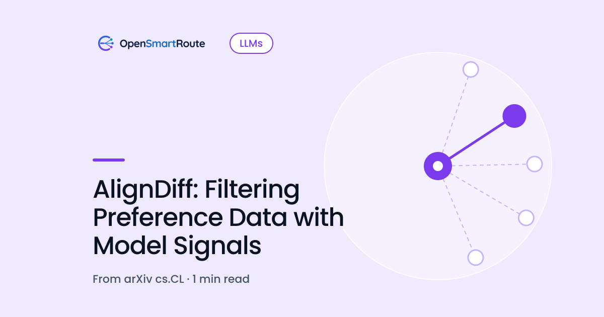 AlignDiff: Filtering Preference Data with Model Signals