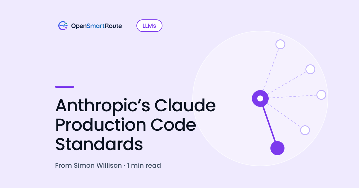 Anthropic’s Claude Production Code Standards