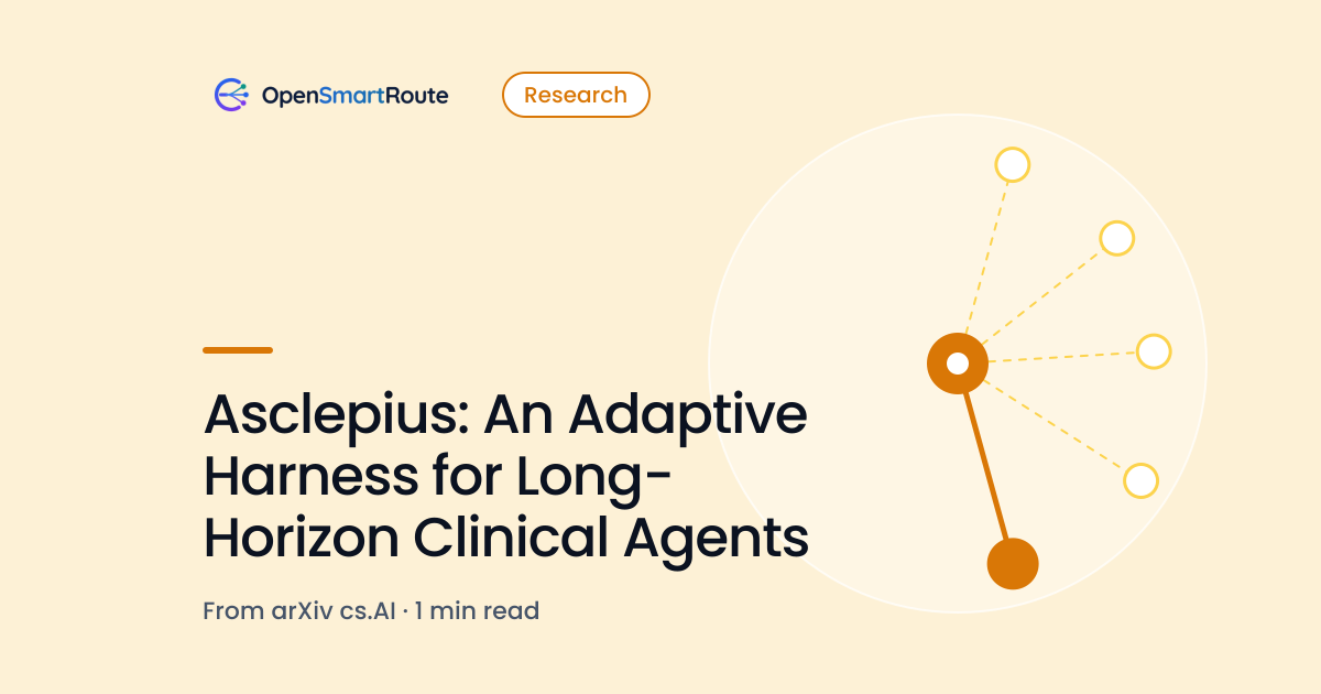 Asclepius: An Adaptive Harness for Long-Horizon Clinical Agents