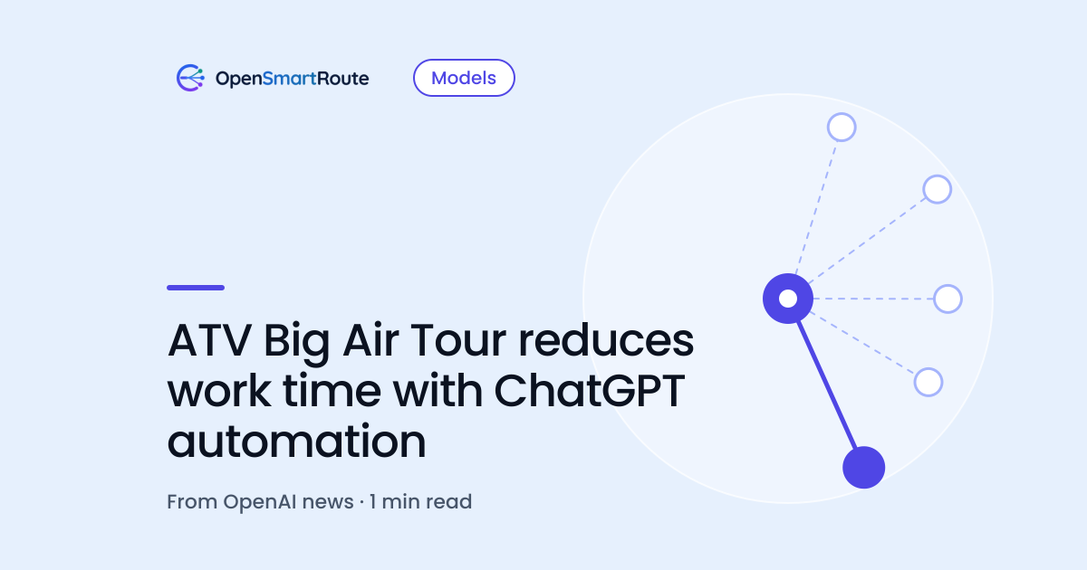 ATV Big Air Tour reduces work time with ChatGPT automation
