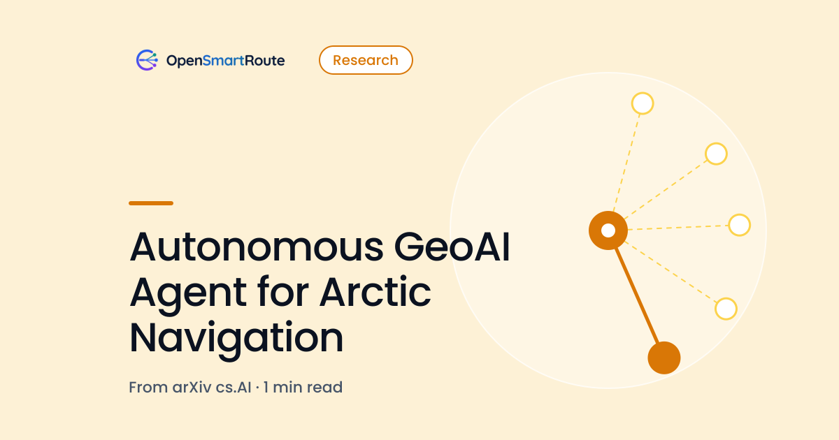 Autonomous GeoAI Agent for Arctic Navigation