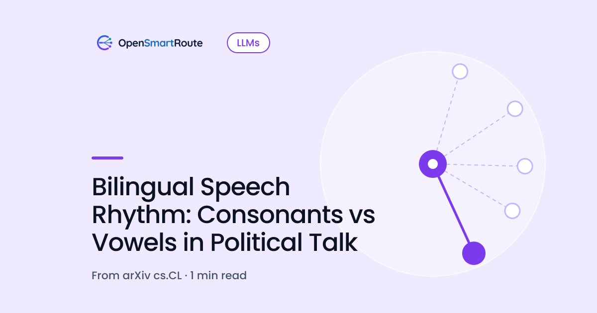 Bilingual Speech Rhythm: Consonants vs Vowels in Political Talk