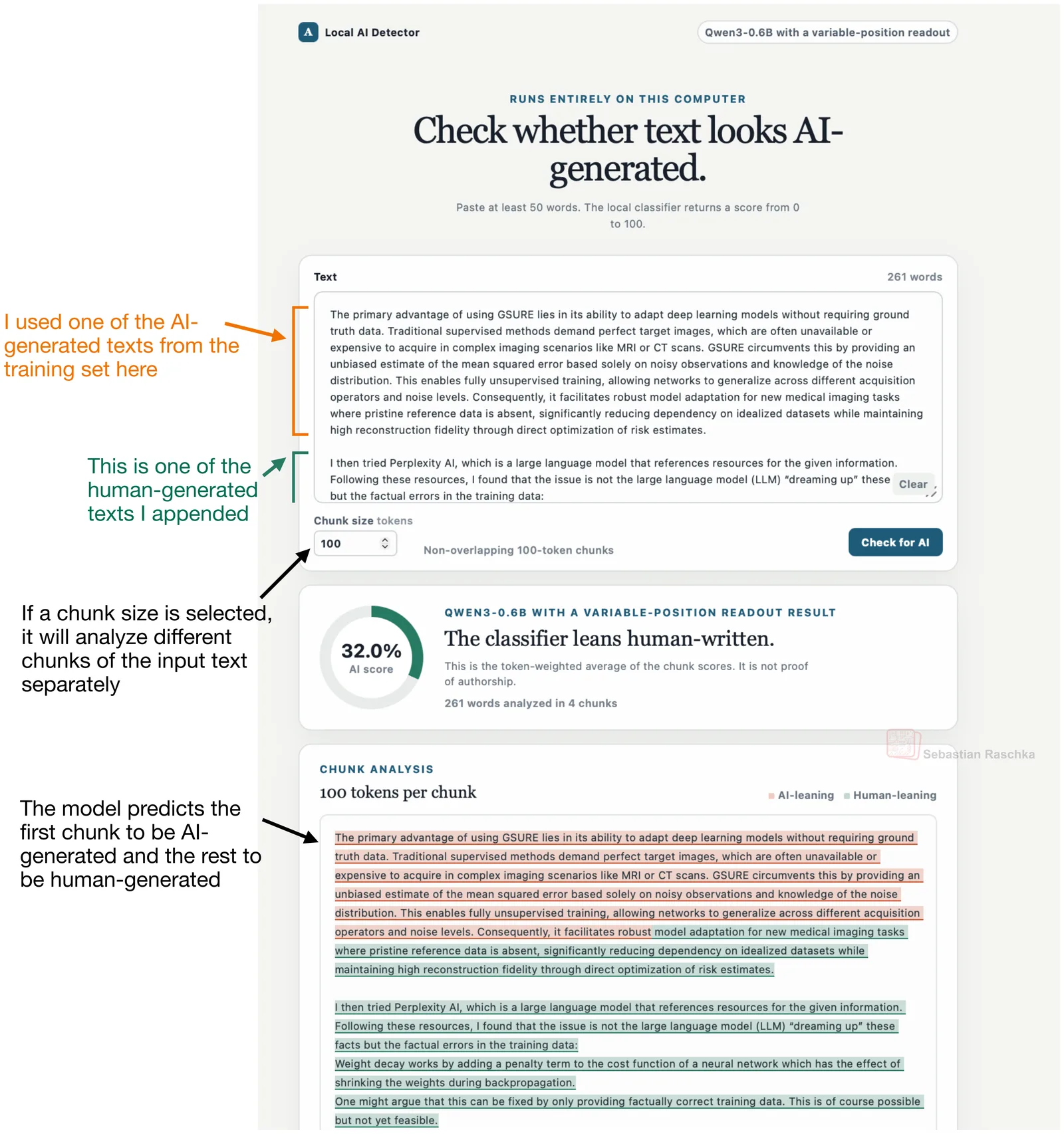 Building a Local AI Text Detector