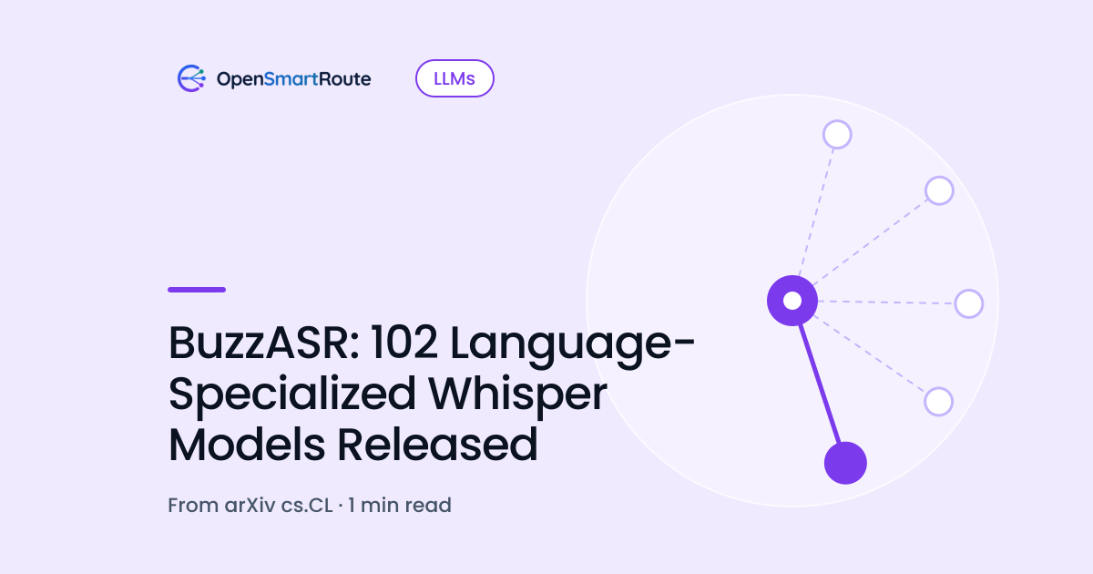 BuzzASR: 102 Language-Specialized Whisper Models Released