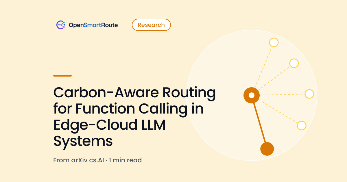 Carbon-Aware Routing for Function Calling in Edge-Cloud LLM Systems