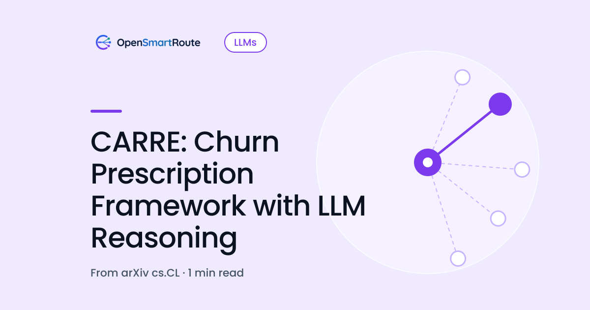 CARRE: Churn Prescription Framework with LLM Reasoning