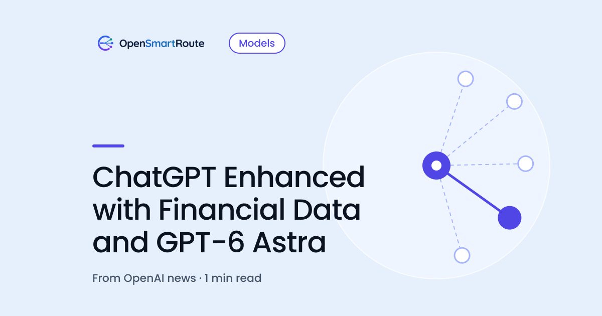 ChatGPT Enhanced with Financial Data and GPT-6 Astra