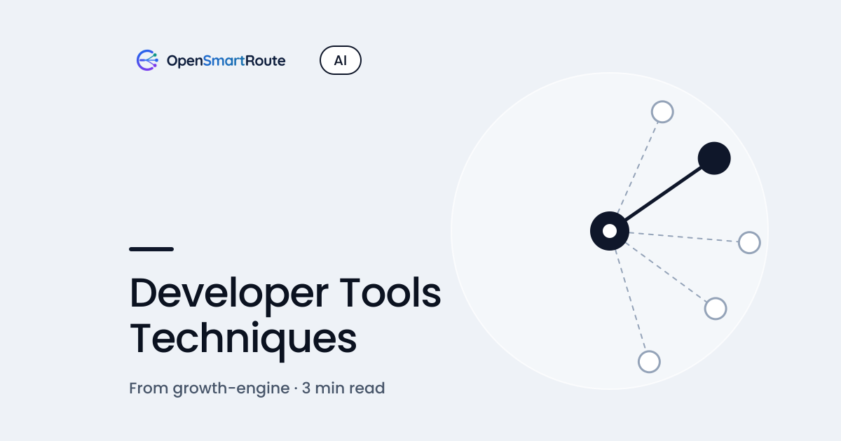 Developer Tools Techniques