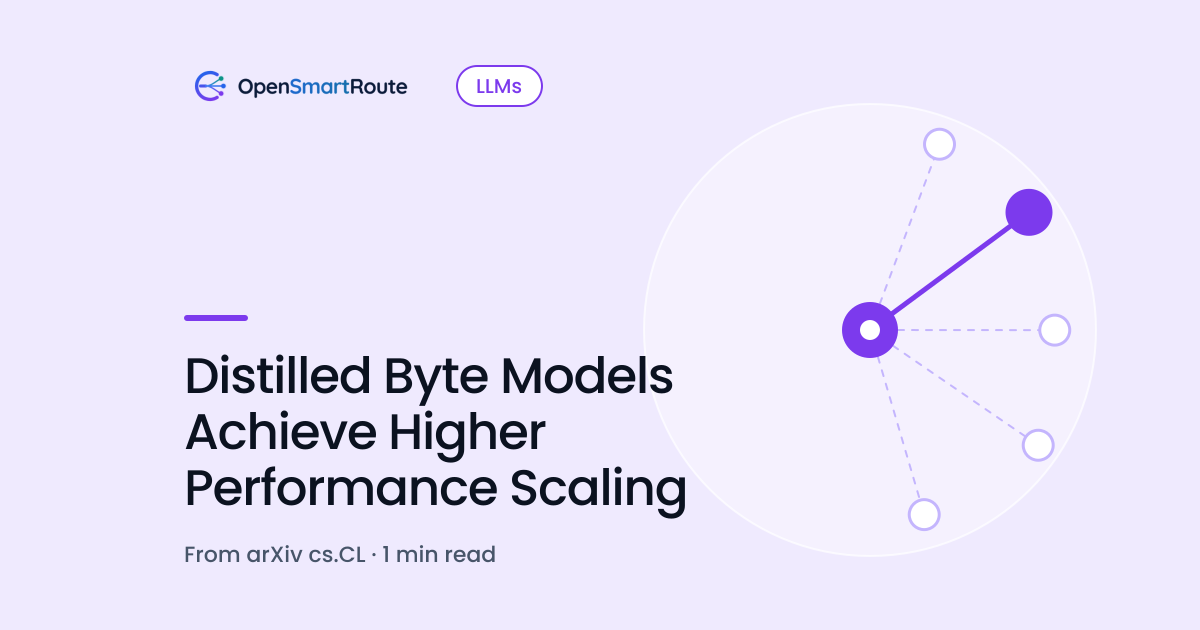 Distilled Byte Models Achieve Higher Performance Scaling