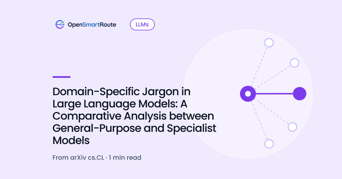Domain-Specific Jargon in Large Language Models: A Comparative Analysis between General-Purpose and Specialist Models