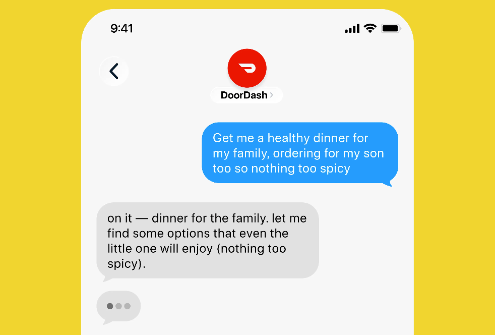 DoorDash launches text-based AI food ordering agent