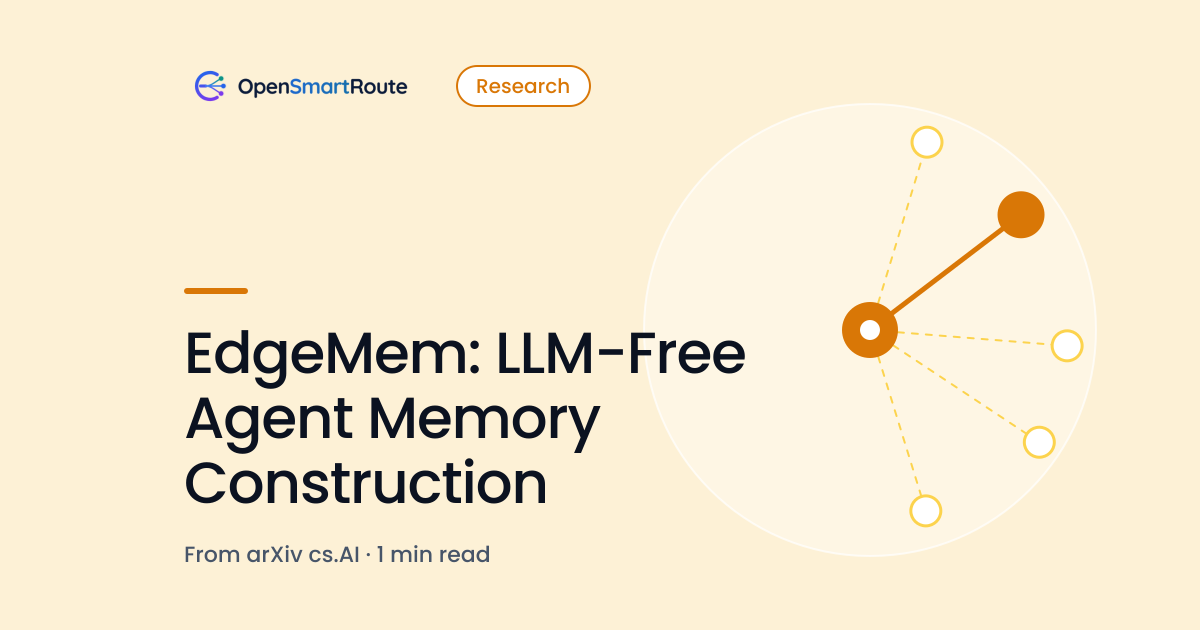 EdgeMem: LLM-Free Agent Memory Construction