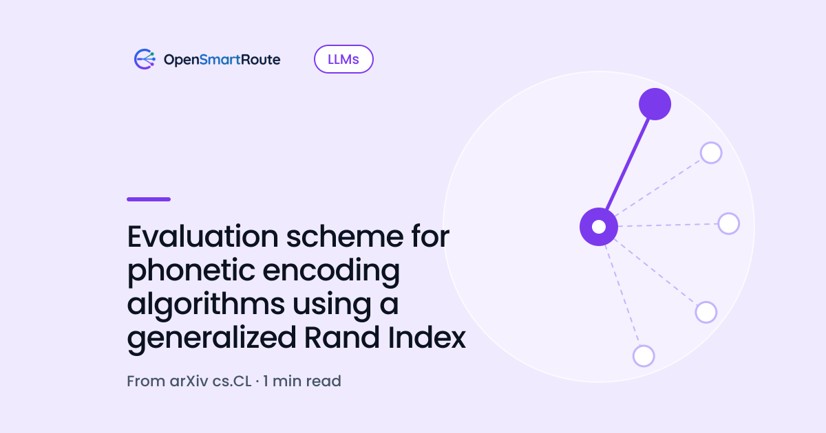 Evaluation scheme for phonetic encoding algorithms using a generalized Rand Index