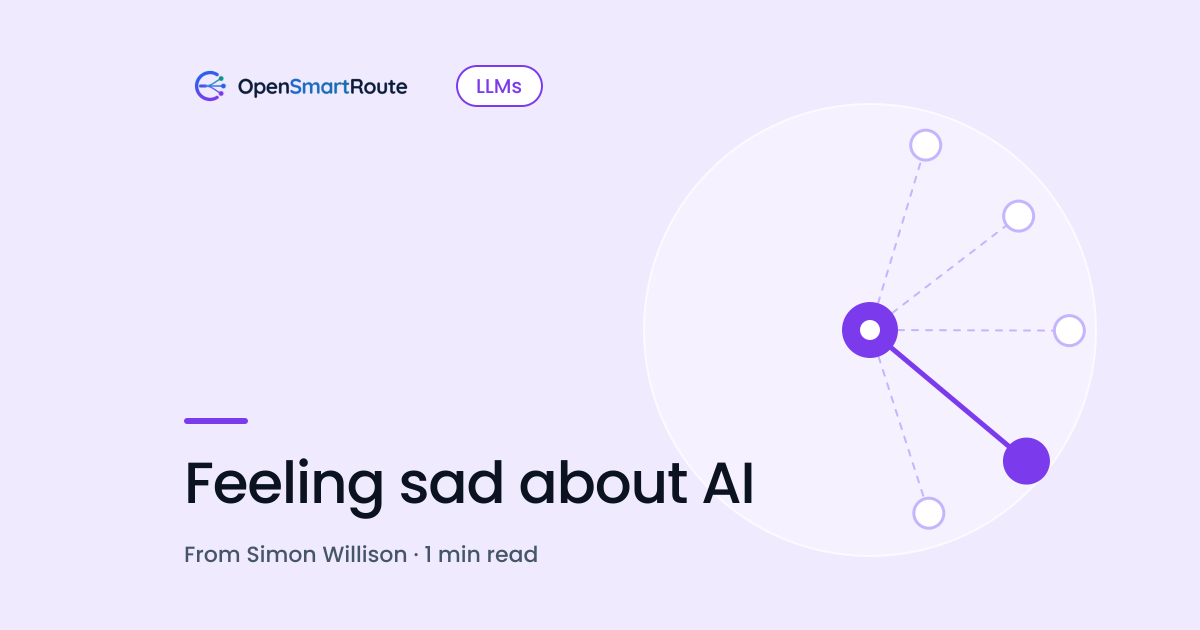 Feeling sad about AI