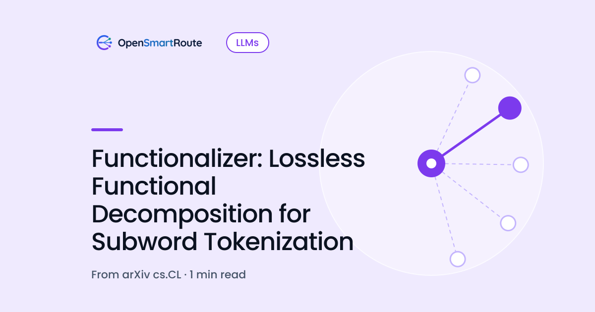 Functionalizer: Lossless Functional Decomposition for Subword Tokenization