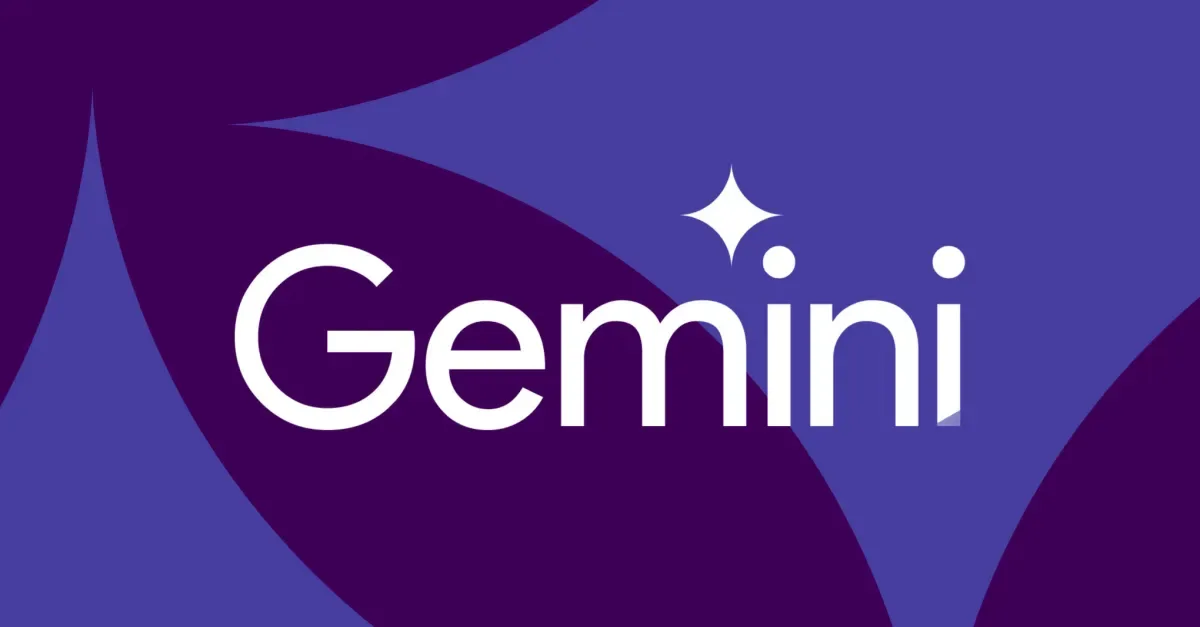 Vector illustration of the Google Gemini logo.