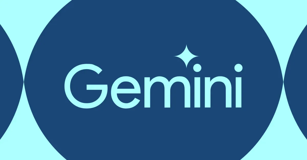 Illustration of the Google Gemini logo.