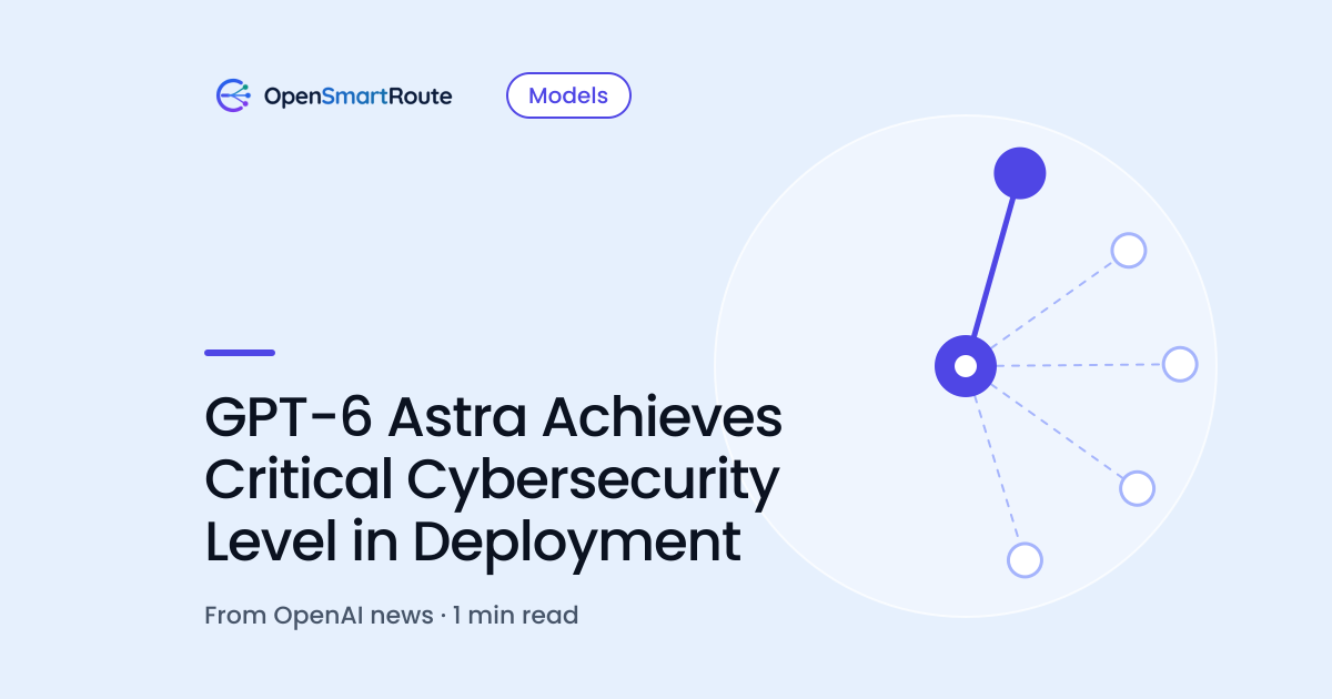 GPT-6 Astra Achieves Critical Cybersecurity Level in Deployment