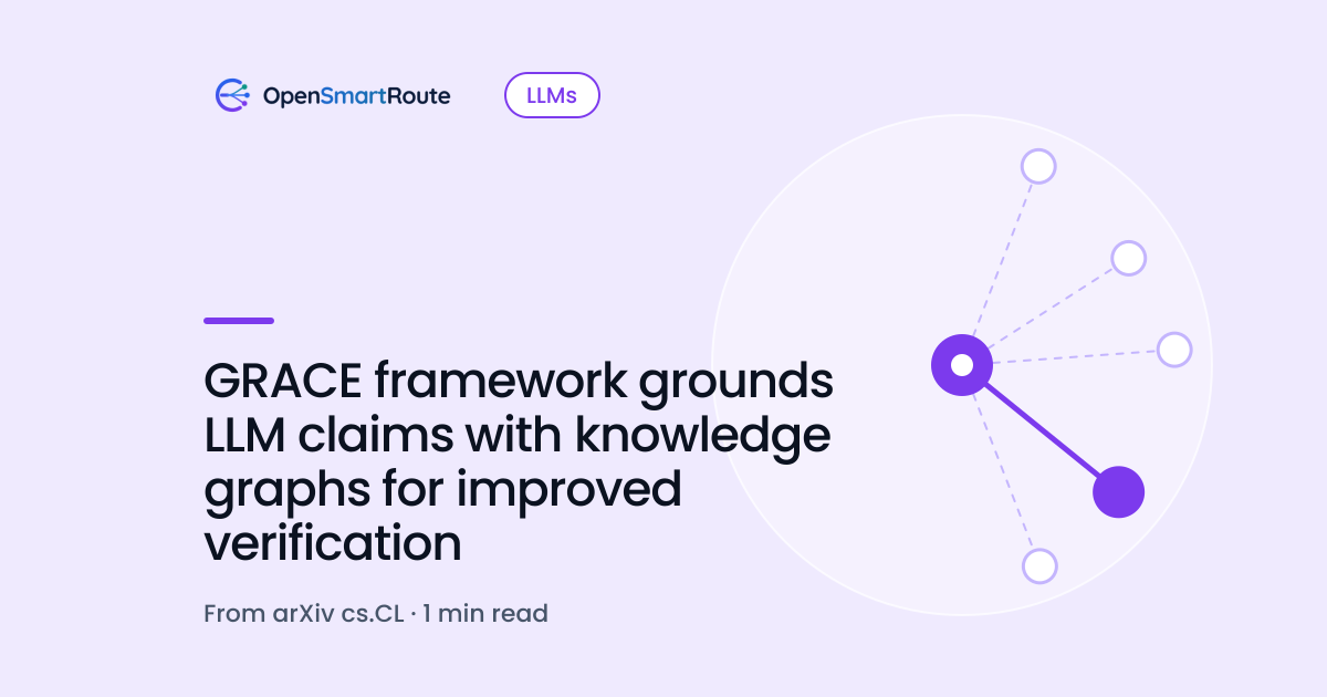 GRACE framework grounds LLM claims with knowledge graphs for improved verification