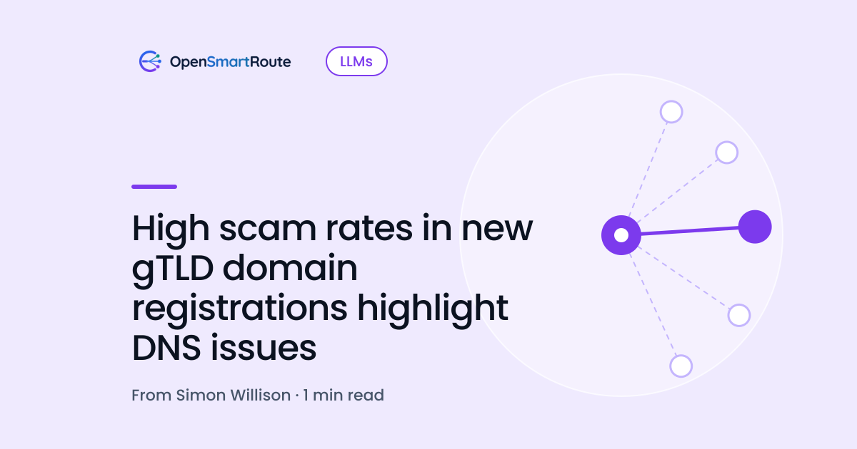 High scam rates in new gTLD domain registrations highlight DNS issues