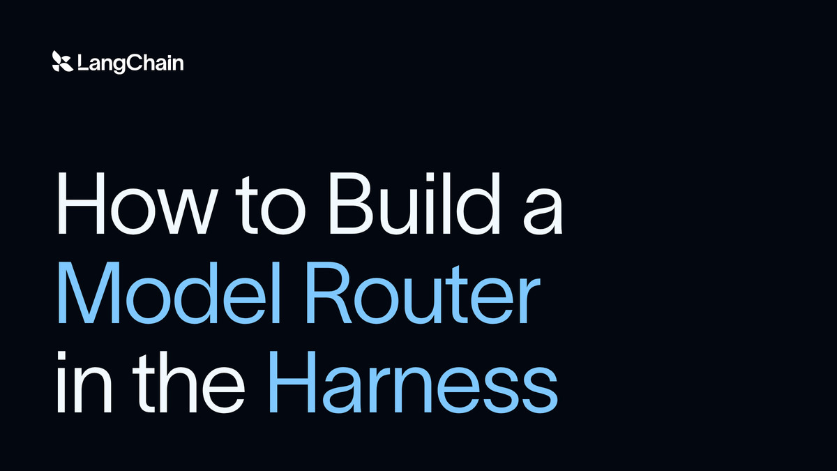 How to Build a Model Router in the Harness
