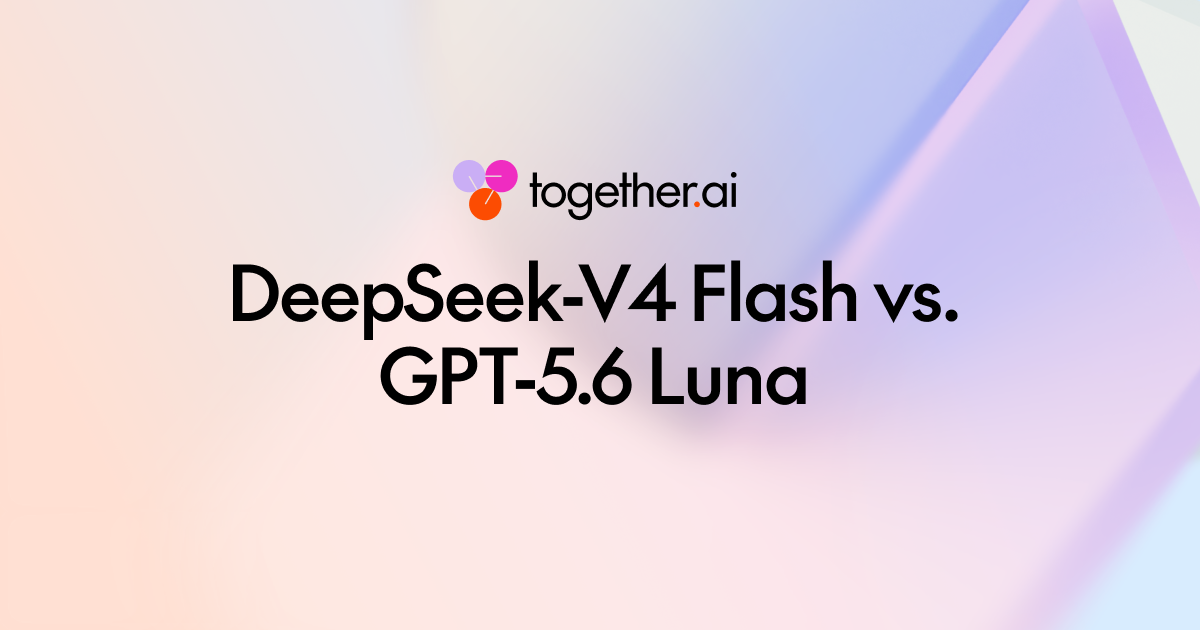 https://www.together.ai/blog/deepseek-v4-flash-0731-vs-gpt-5-6-luna-on-deepswe-cost-and-coding