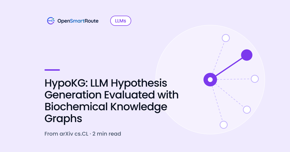 HypoKG: LLM Hypothesis Generation Evaluated with Biochemical Knowledge Graphs