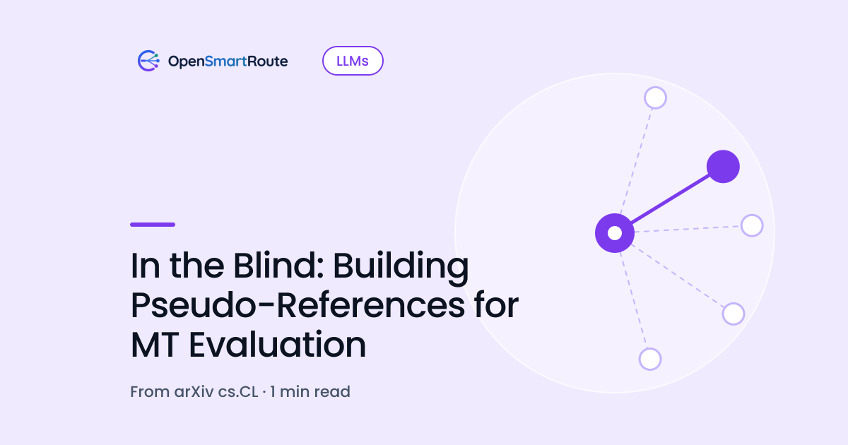 In the Blind: Building Pseudo-References for MT Evaluation