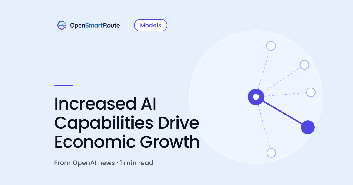 Increased AI Capabilities Drive Economic Growth