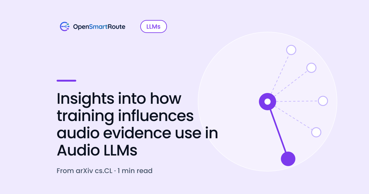 Insights into how training influences audio evidence use in Audio LLMs