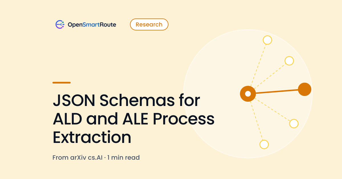 JSON Schemas for ALD and ALE Process Extraction