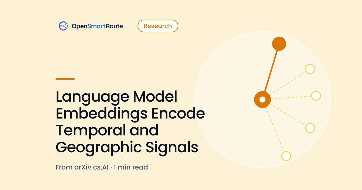Language Model Embeddings Encode Temporal and Geographic Signals