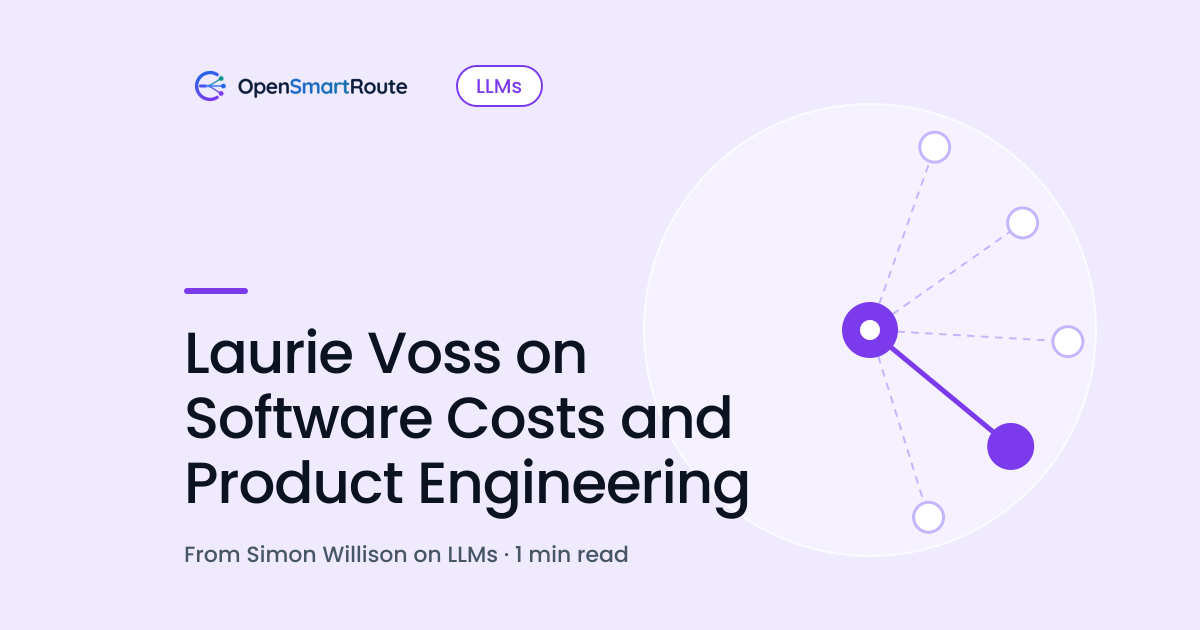 Laurie Voss on Software Costs and Product Engineering