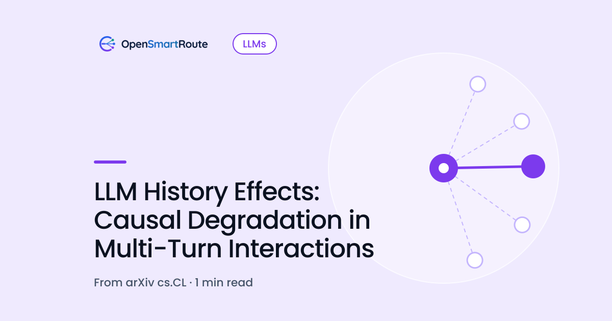 LLM History Effects: Causal Degradation in Multi-Turn Interactions