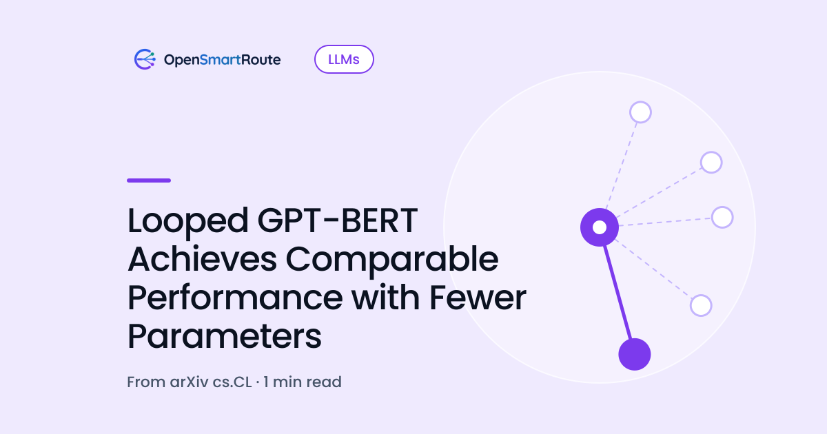 Looped GPT-BERT Achieves Comparable Performance with Fewer Parameters