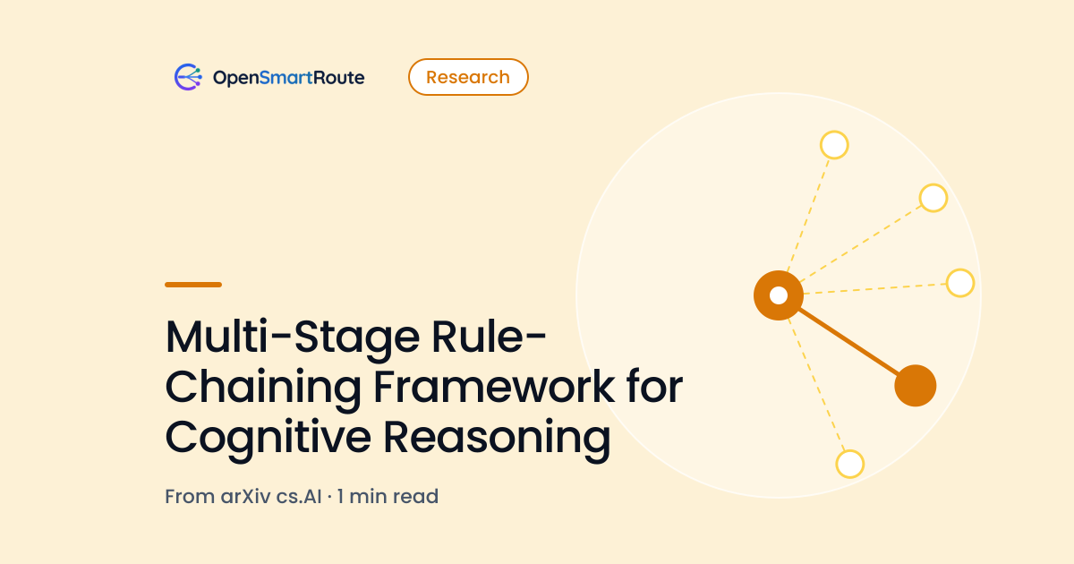 Multi-Stage Rule-Chaining Framework for Cognitive Reasoning