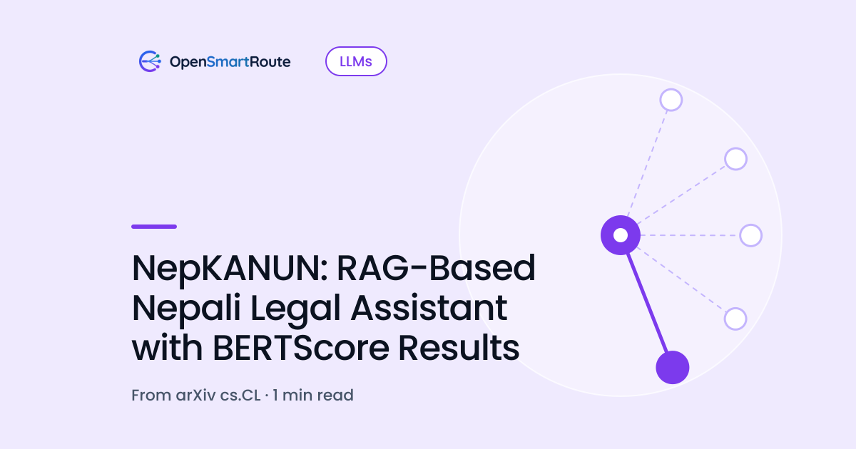 NepKANUN: RAG-Based Nepali Legal Assistant with BERTScore Results