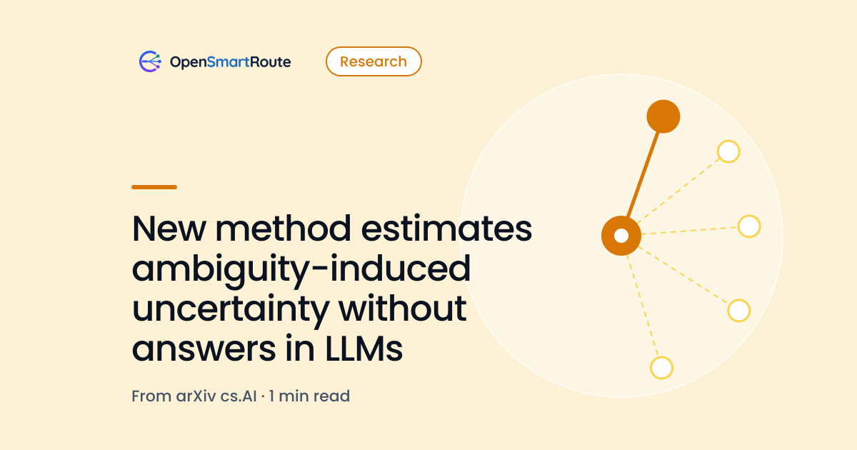 New method estimates ambiguity-induced uncertainty without answers in LLMs