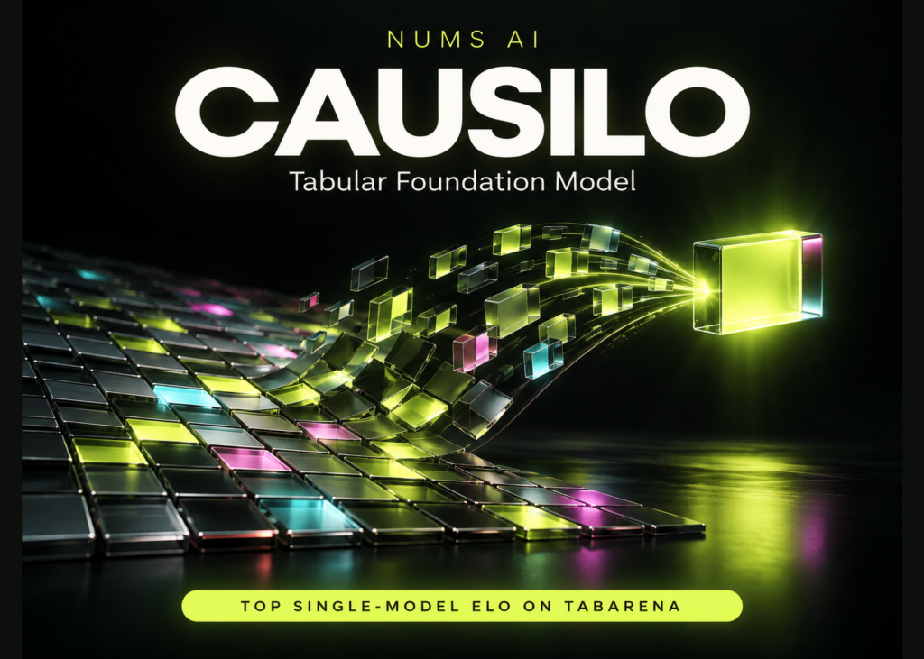 Nums AI Releases Causilo: Top Tabular Model on TabArena