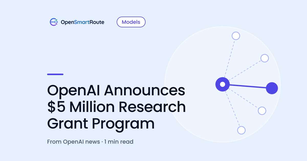 OpenAI Announces $5 Million Research Grant Program