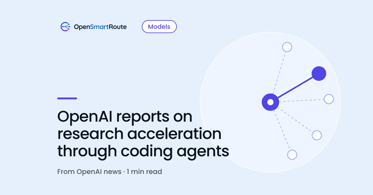 OpenAI reports on research acceleration through coding agents