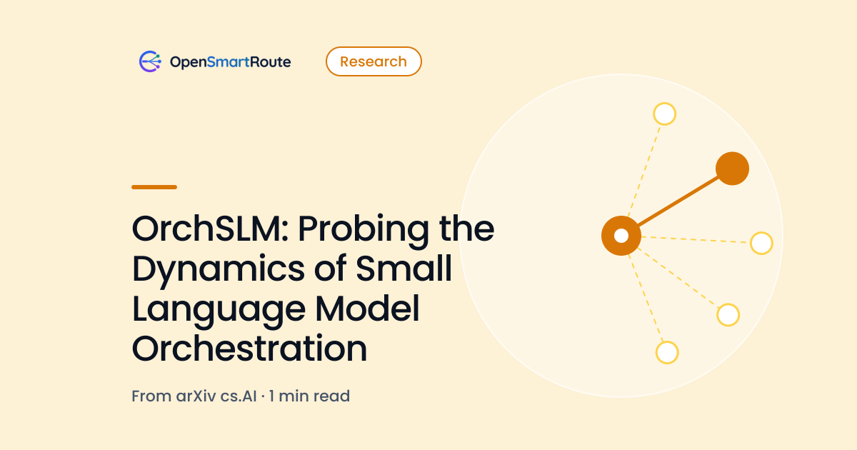 OrchSLM: Probing the Dynamics of Small Language Model Orchestration