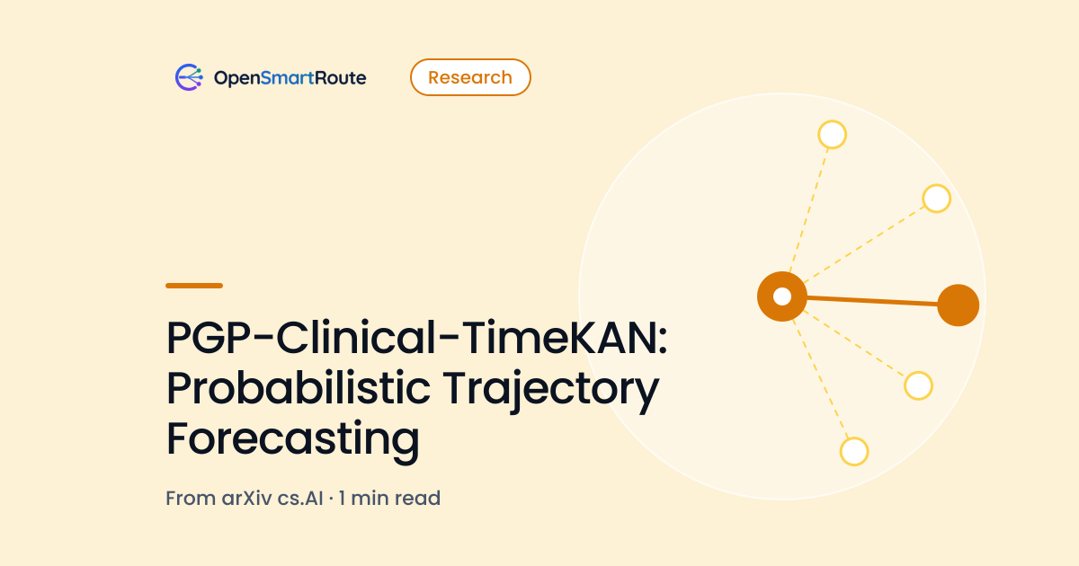 PGP-Clinical-TimeKAN: Probabilistic Trajectory Forecasting