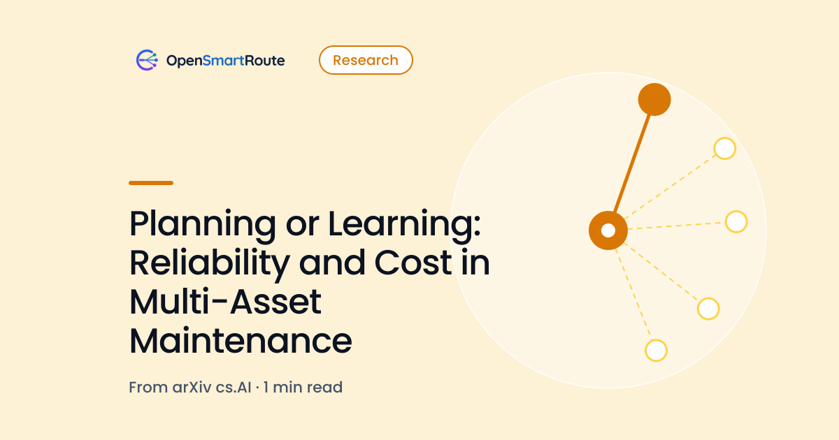 Planning or Learning: Reliability and Cost in Multi-Asset Maintenance