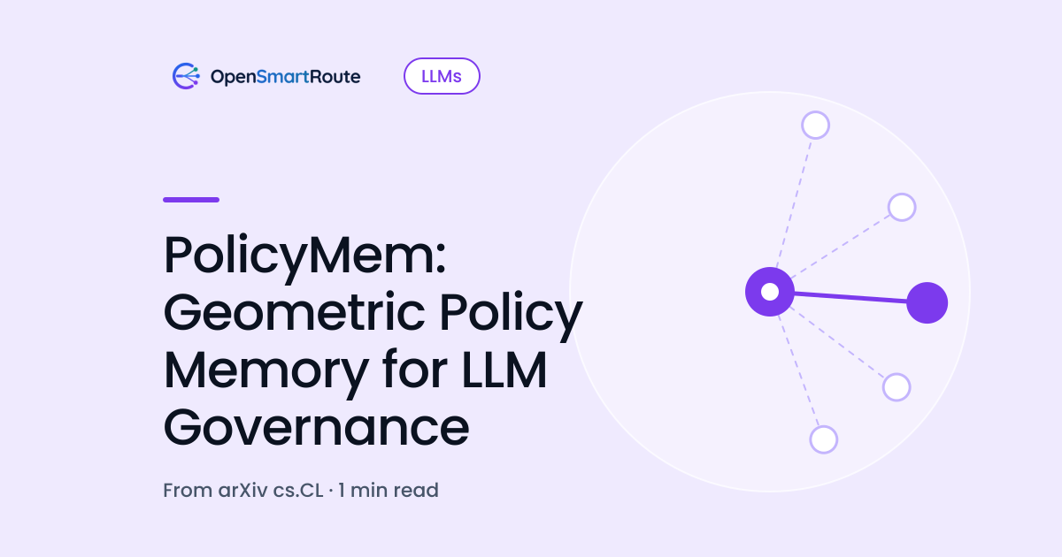 PolicyMem: Geometric Policy Memory for LLM Governance