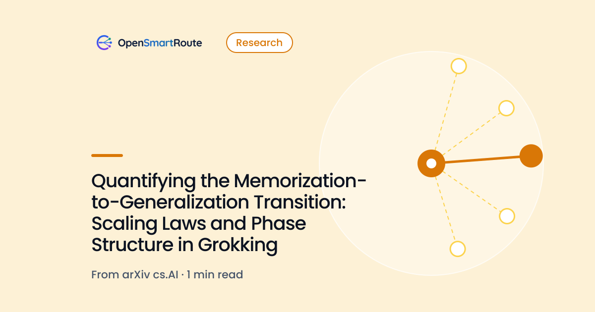 Quantifying the Memorization-to-Generalization Transition: Scaling Laws and Phase Structure in Grokking