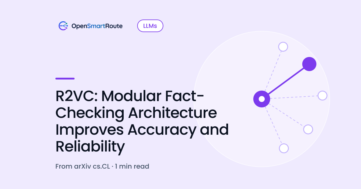 R2VC: Modular Fact-Checking Architecture Improves Accuracy and Reliability